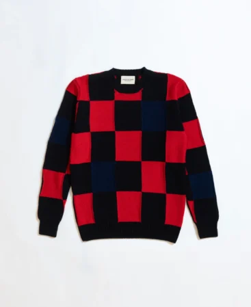 Check Crew • Supersoft Lambswool • Red Sweater